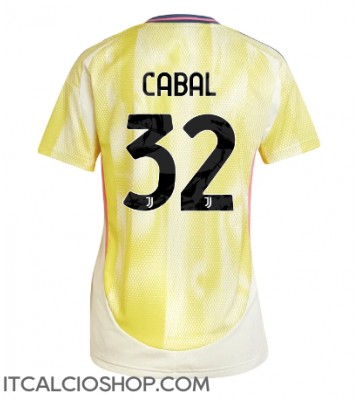 Juventus Juan Cabal #32 Seconda Maglia Femmina 2024-25 Manica Corta
